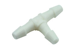 0083 - 1/8" Barb Tee, Plastic; Pkg of 10