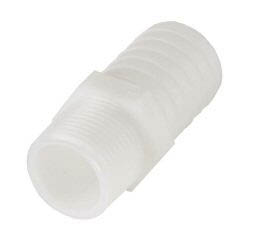 0979 - 3/4" MPT x 1/2" Barb Adapter, Plastic
