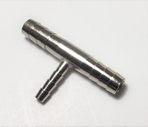 14-140 - 1/8" x 1/16" x 1/8" tee assembly, plated brass, sold each