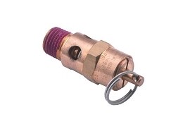 2513 - Air compressor relief valve, relieves pressure at 125 psi, 1/4