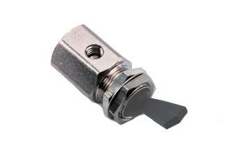 7016 - Toggle Valve, On/Off, 3-Way, Gray