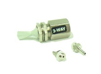7026 - Toggle Valve, Momentary, 3-Way, Normally Closed, Gray