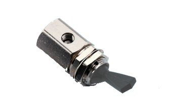 7012 - Toggle Valve, On/Off, 2-Way, Gray